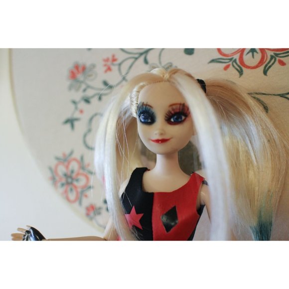 Custom Harley Quinn Repaint Art Doll Elsa OOAK - Picture 2 of 12